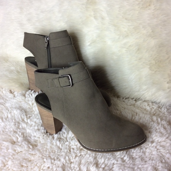 Cato Green Open Heel Ankle Booties Size 10 - Picture 3 of 8